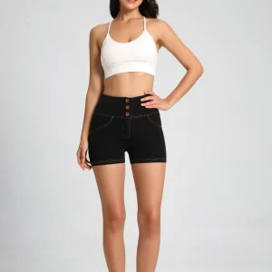 High Waist Butt Lift Denim Shorts