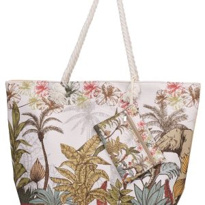 Bolso Playa Safari Rasdemar 26605 – Maxi Bolso Estampado Selva con Monedero