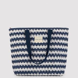 Bolso de Playa Ysabel Mora 86294 | Tejido con Textura y Cierre de Cremallera (46×34 cm)