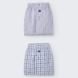 Pack de 2 Bóxers de Tela Hombre 100% Algodón Giulio Estampado Clásico