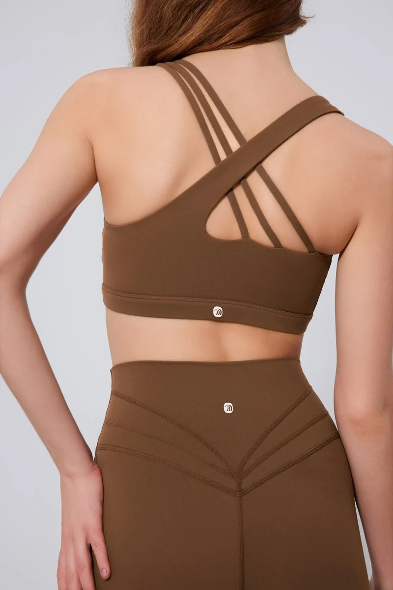 Asymmetric Back Sports Bra