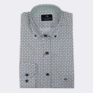 Camisa hombre manga larga TELA fina, colorines XO