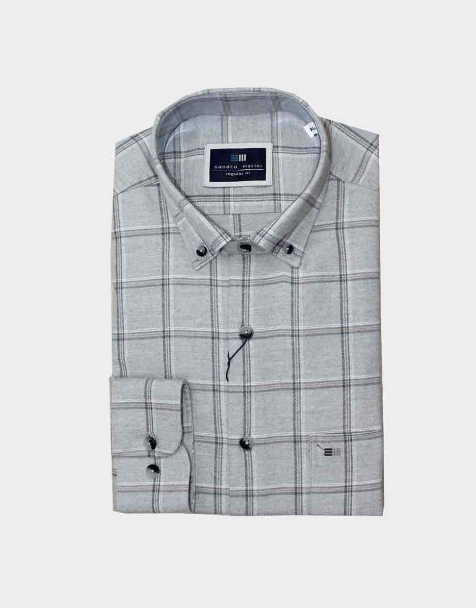 Camisa de hombre VIELLA cuadros medianos - Imagen 3