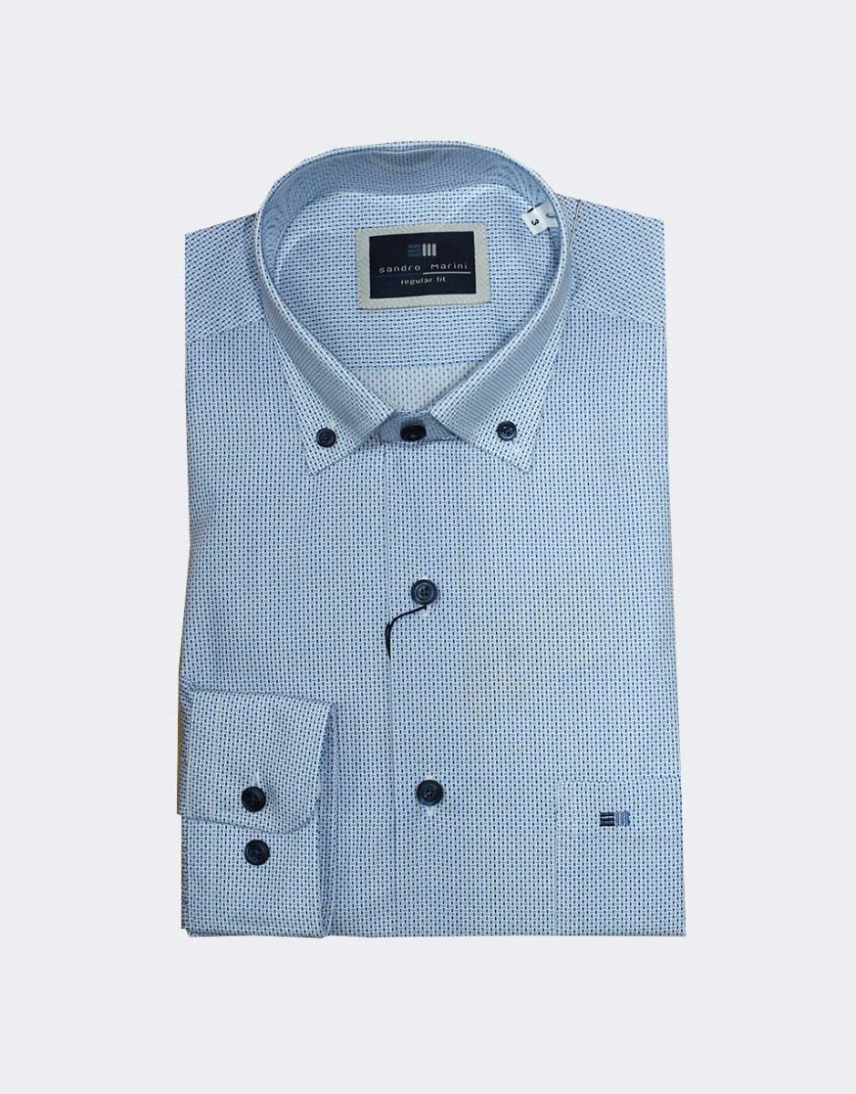 Camisa hombre tela fina MANGA LARGA pequeña muestra fina - Imagen 2