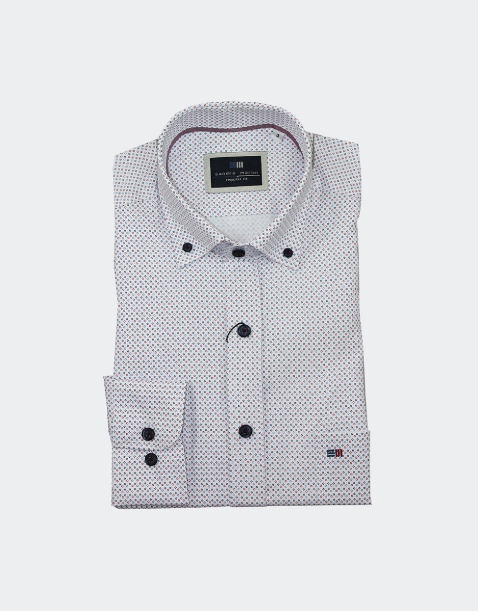 Camisa hombre TELA fina manga larga con muestrita pequeña de diferentes colores - Imagen 2