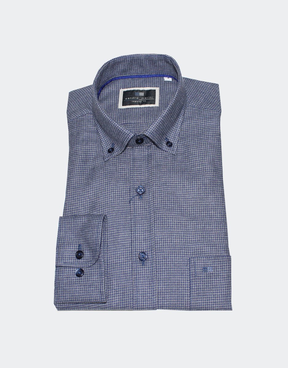 Camisa hombre manga larga VIELLA pata de gallo pequeño