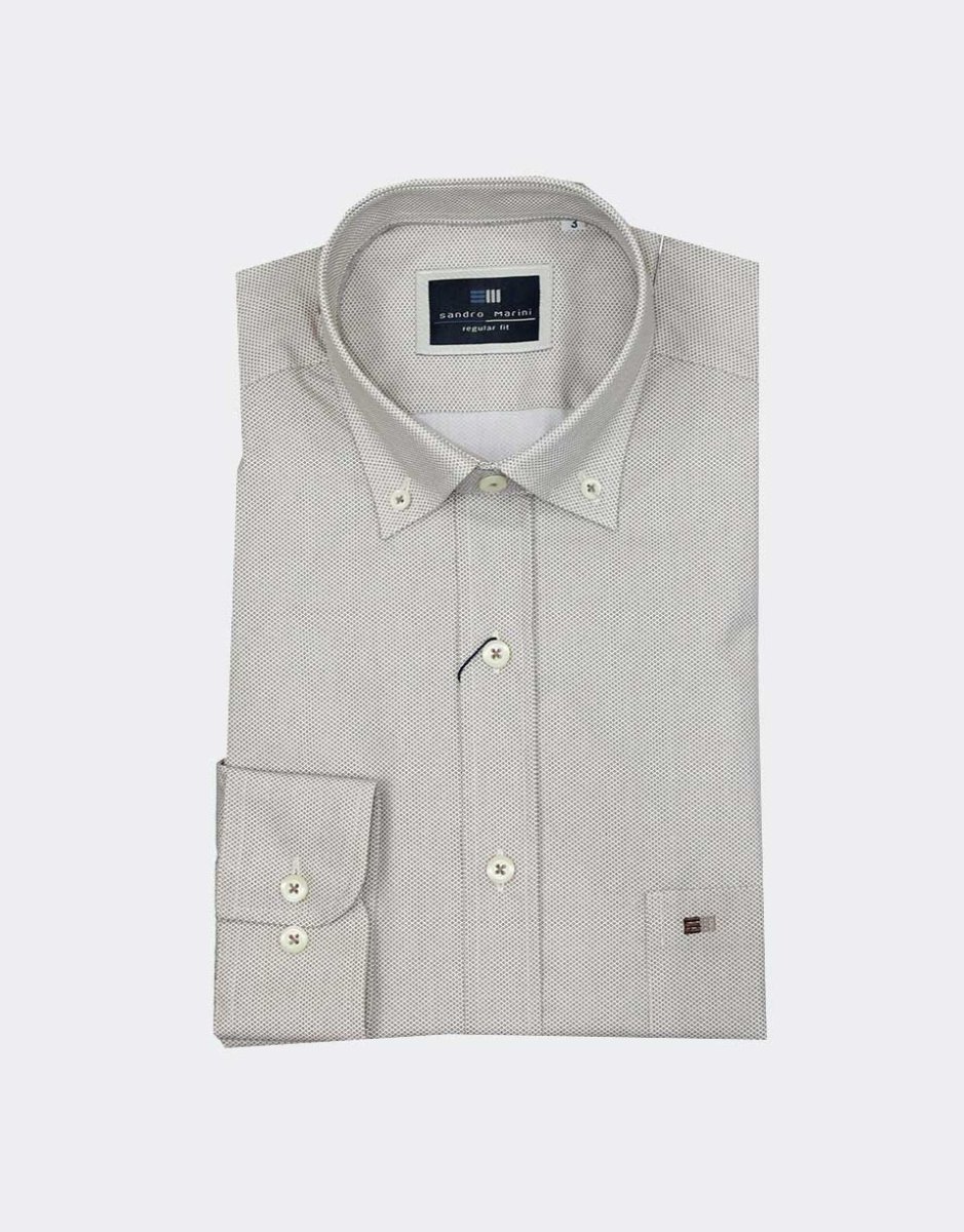 Camisa hombre TELA fina manga larga semiliso - Imagen 3