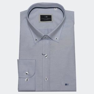 Camisa hombre manga larga TELA vestir tejido semi liso