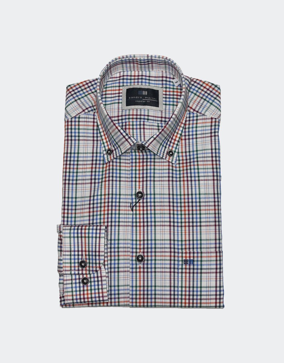 Camisa hombre viella de cuadros de colores
