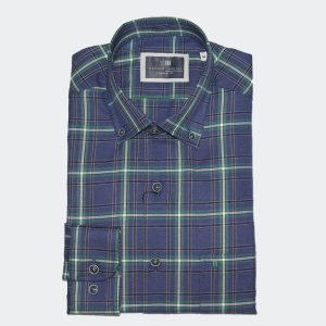 Camisa hombre viella de cuadros medianos