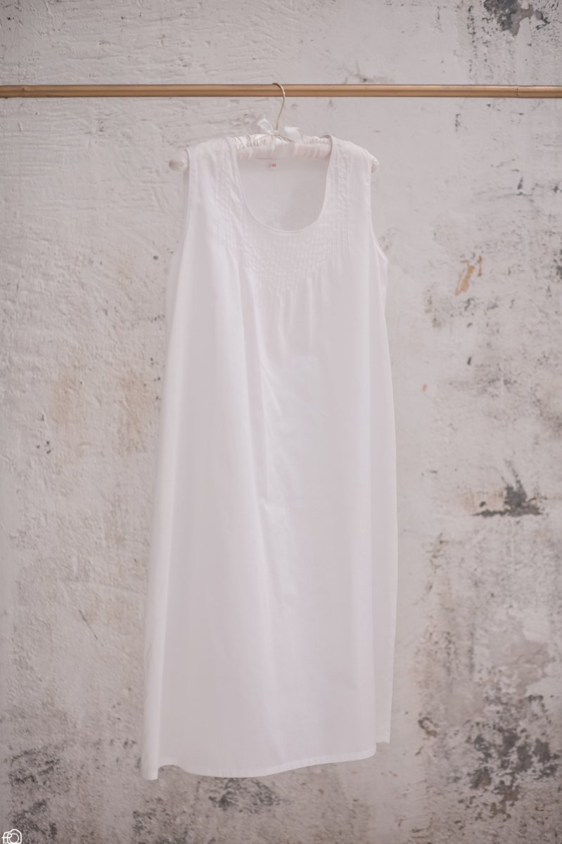 Camisón de jaretas para mujer hecho a mano – Modelo Violeta - Imagen 2
