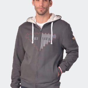 Chaqueta chándal básica con cremallera, bolsillos y capucha con logo grande en el delantero PRIVATA