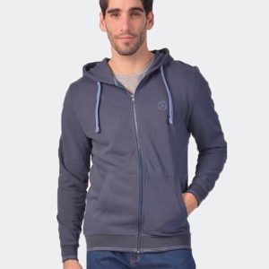 Chaqueta Deportiva  básica con cremallera, bolsillos y capucha con pequeño logo PRIVATA
