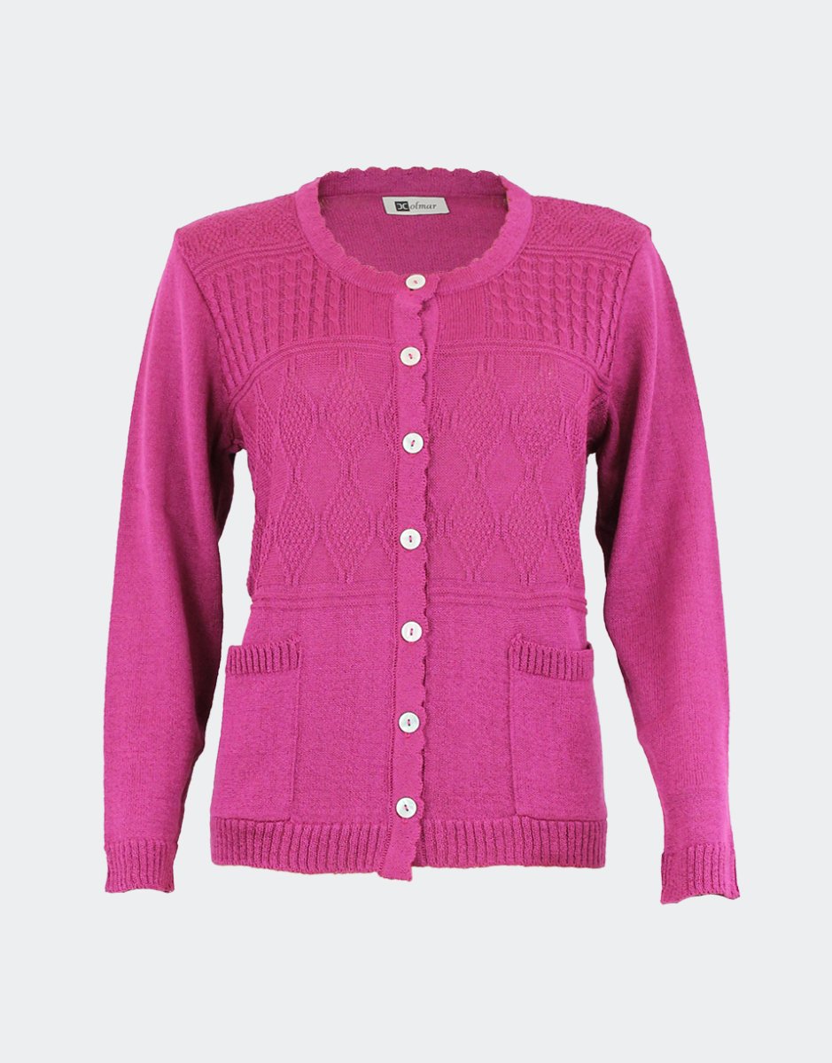 Chaqueta mujer verano con cuello redondo y bolsillos - Imagen 3