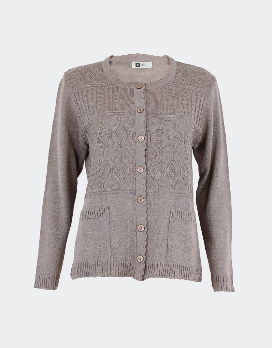 Chaqueta mujer verano con cuello redondo y bolsillos - Imagen 4