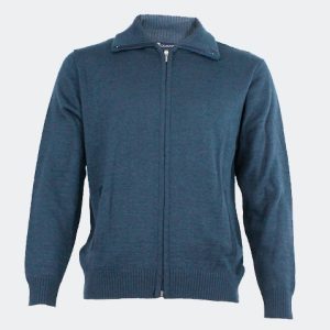 Chaqueta de hombre de punto básica con cremallera