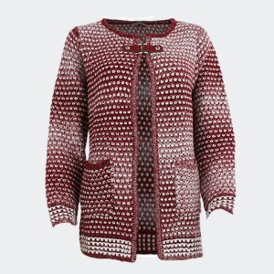 Chaqueta mujer con un broche