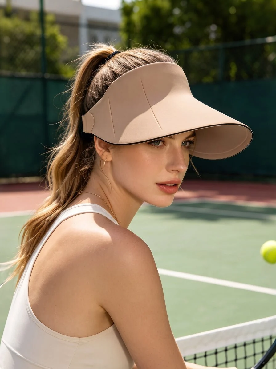 Seamless Foldable Visor Sun Hat UPF50+ - Imagen 7