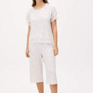 Pijama Capri Ysabel Mora 10821 | Conjunto Manga Corta y Pantalón Pirata |