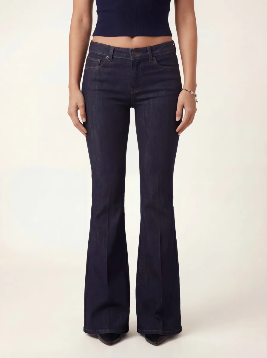 Vaqueros Amara Flare Denim - Azul marino oscuro