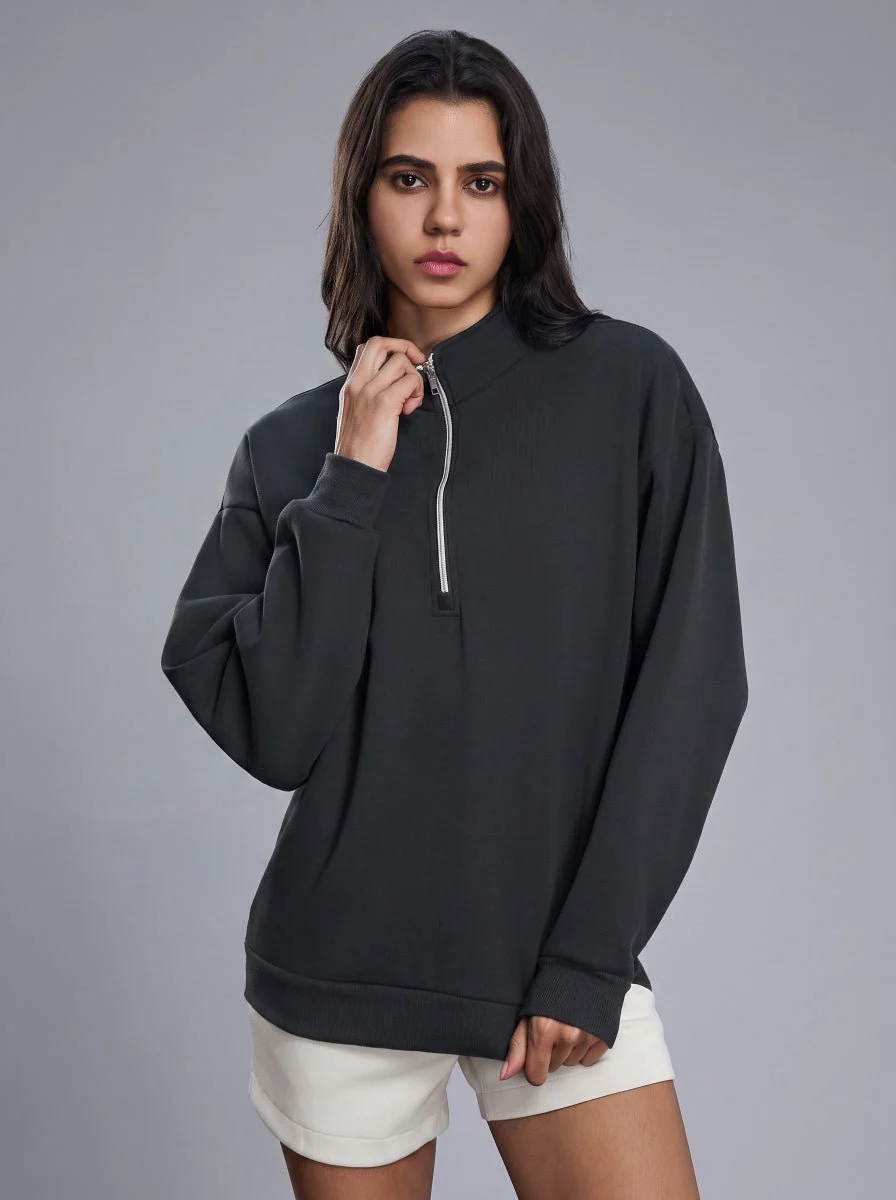 Fleece Lined Quarter Zip Pullover - Imagen 5
