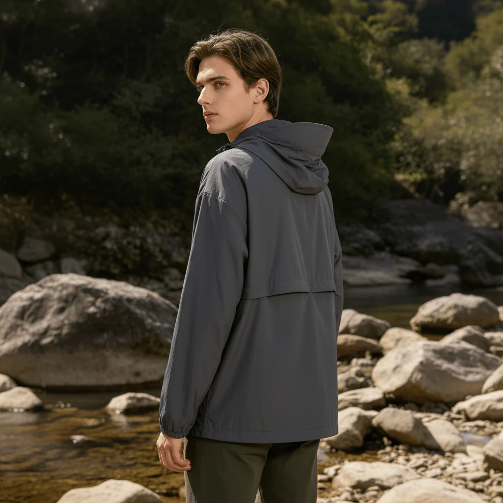 Men Hooded Full Zip Top UPF 50+ - Imagen 6