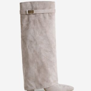Botas altas de ante Lavista - Gris topo