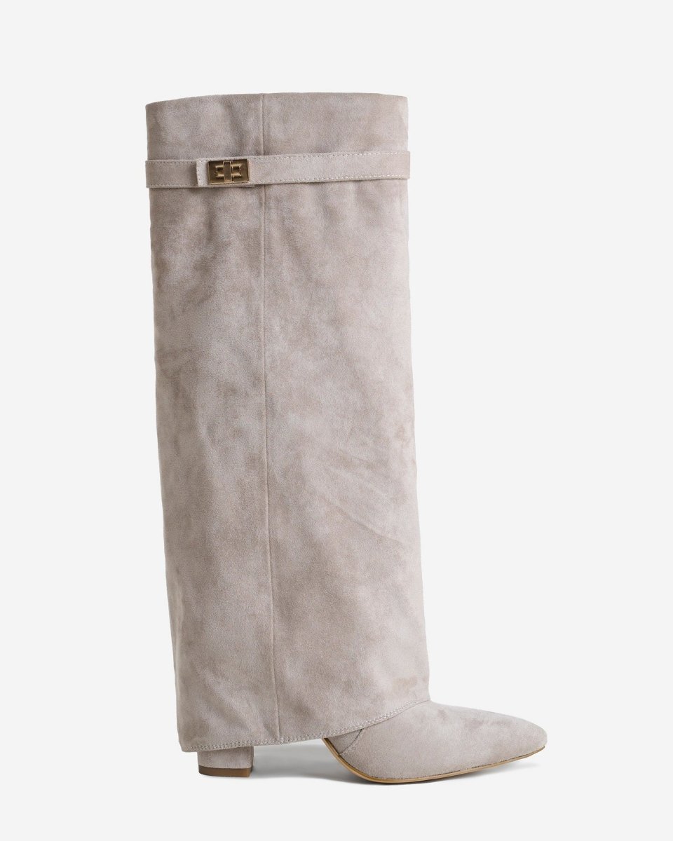 Botas altas de ante Lavista - Gris topo - Imagen 2