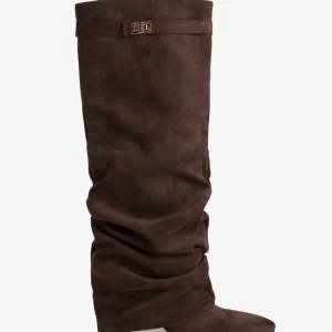 Botas altas de ante Lavista Slouchy - Marrón