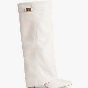 Botas altas de ante Lavista - Crema