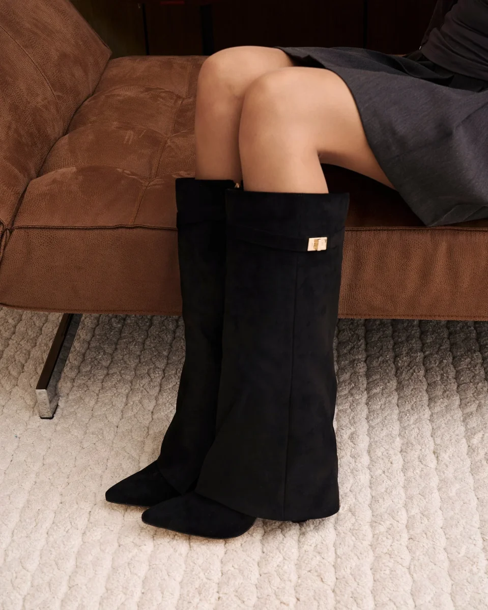 Botas altas de ante Lavista - Negro - Imagen 3