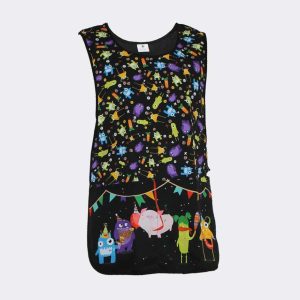 Estola o casulla con dibujo de monstruitos