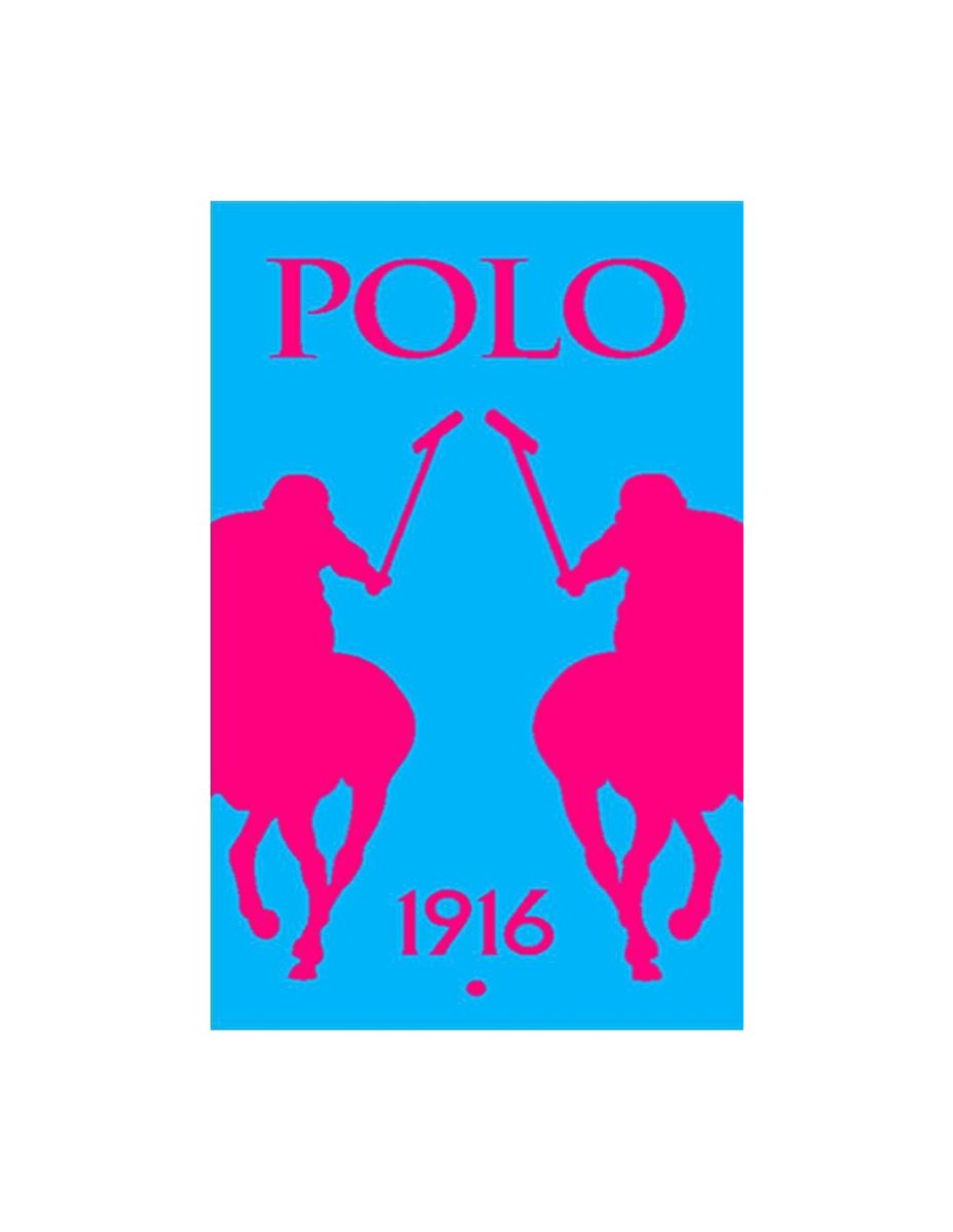 Toalla Playa Algodón Polo Rosa de Ferré