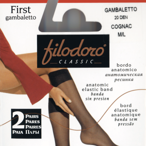 Media Calcetín Gambaletto First 20 X2 de Filodoro. C111954FC