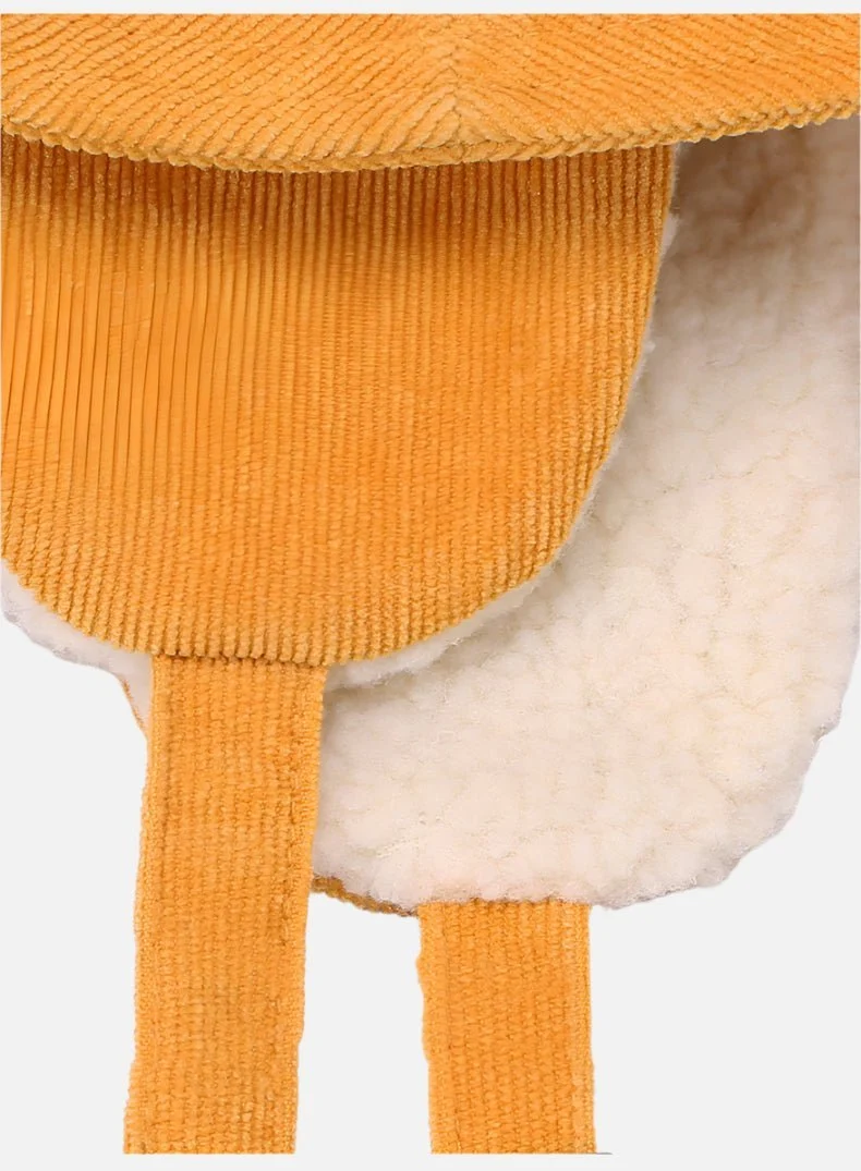 Ear Flap Corduroy Bucket Hat - Imagen 6
