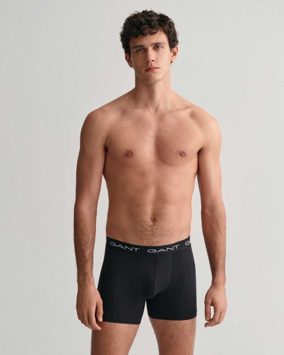 Pack de 3 Bóxers Color Negro de Gant - Imagen 3