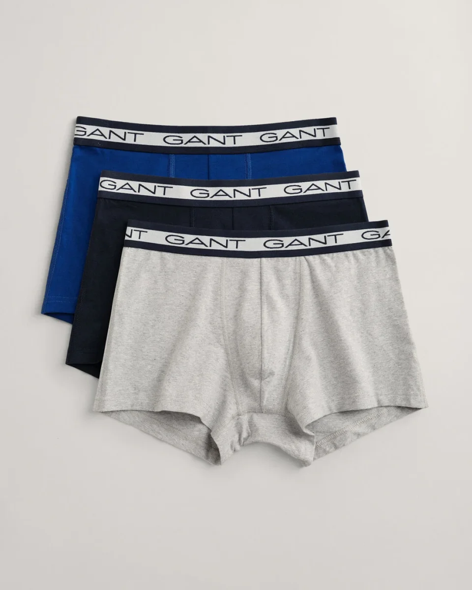 Pack de Tres Bóxers Básicos Gant. Light Grey Melange - Imagen 2