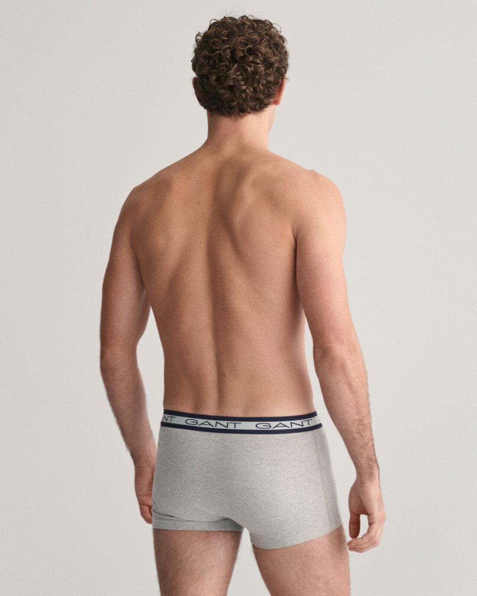 Pack de Tres Bóxers Básicos Gant. Light Grey Melange - Imagen 3