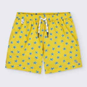 Bañador Hombre Estampado Fondo Amarillo de Giulio