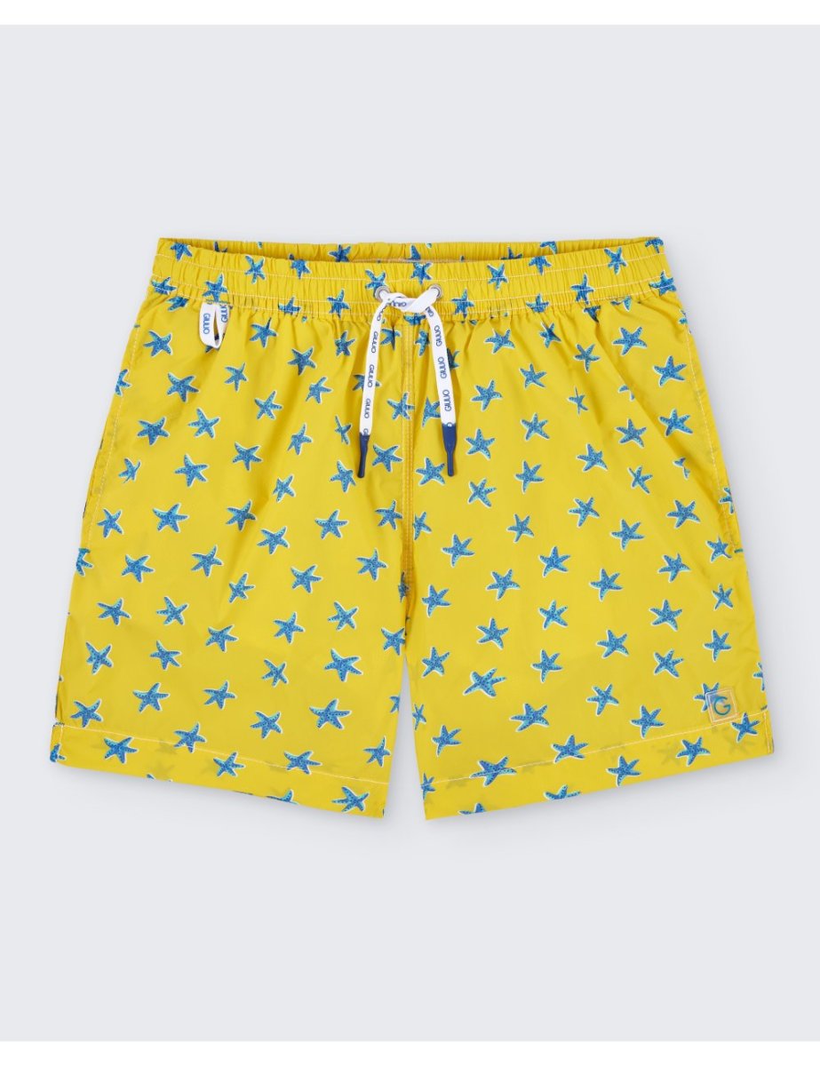 Bañador Hombre Estampado Fondo Amarillo de Giulio - Imagen 2