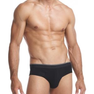 Slip Lycra Liso Negro de Giulio