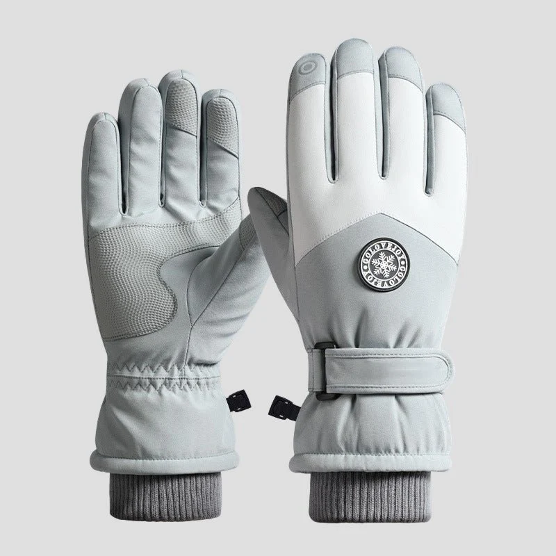 Women's Fleece Waterproof Thermal Ski Gloves - Imagen 4
