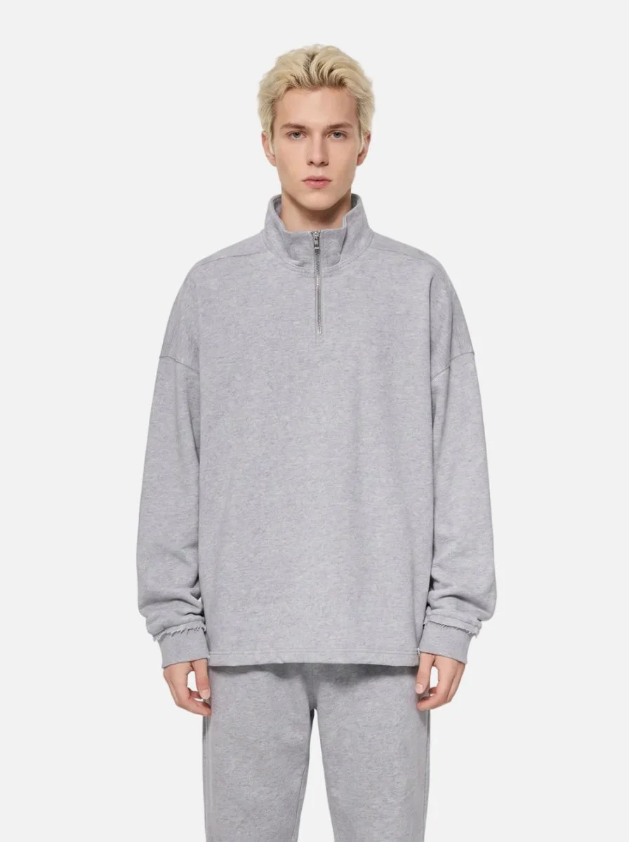 Quarter-Zip Mock Neck Pullover - Imagen 8