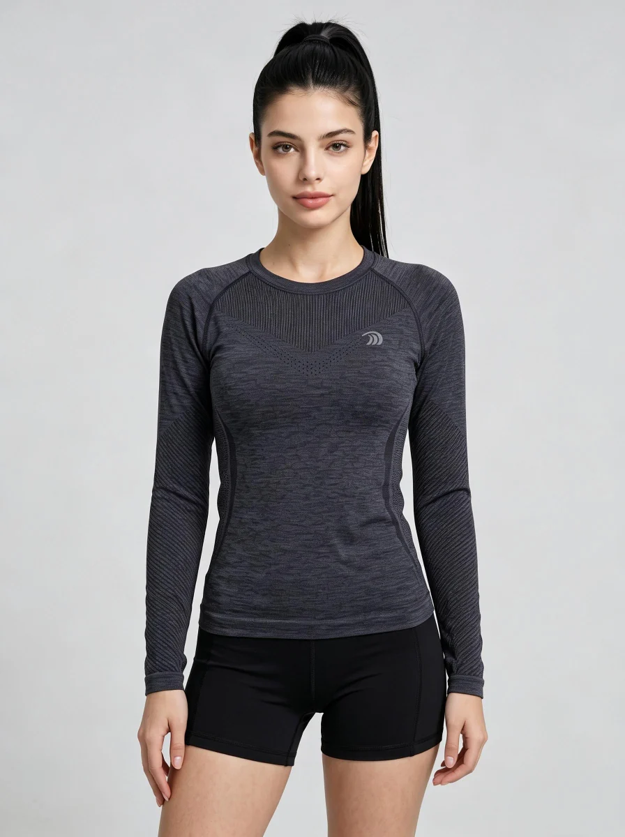 Women's Long Sleeve Fitness Top - Imagen 6