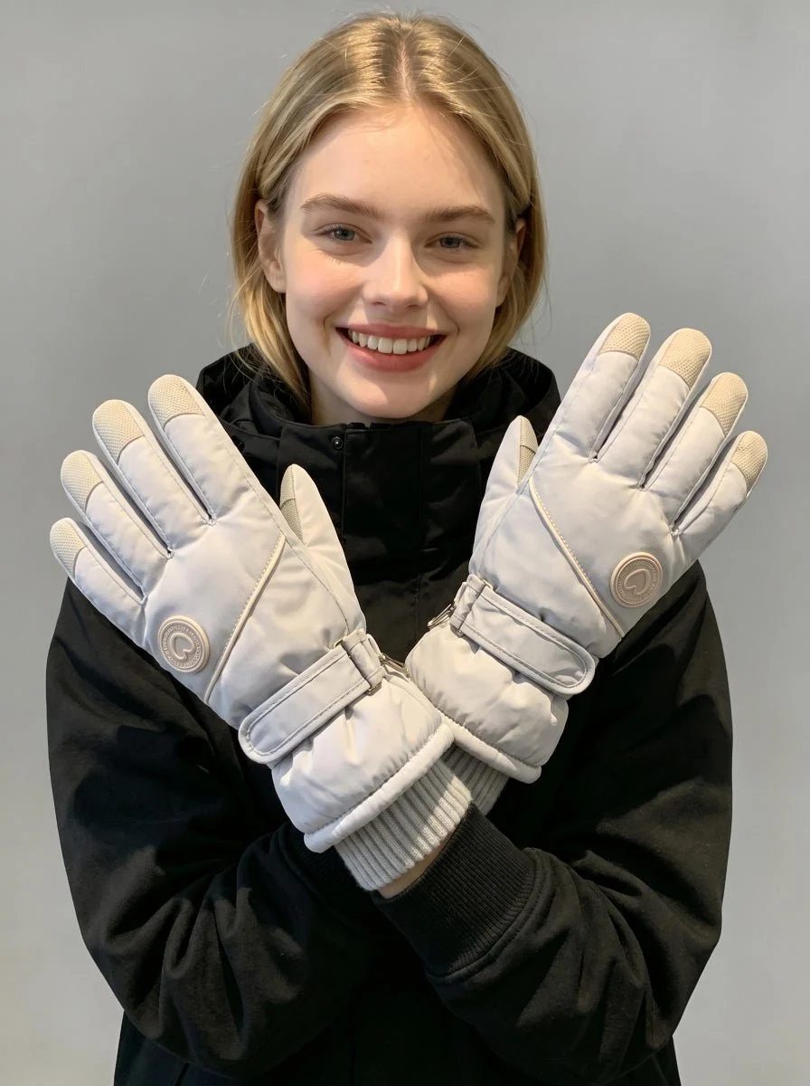 Women's Thick Warm Ski Gloves - Imagen 6