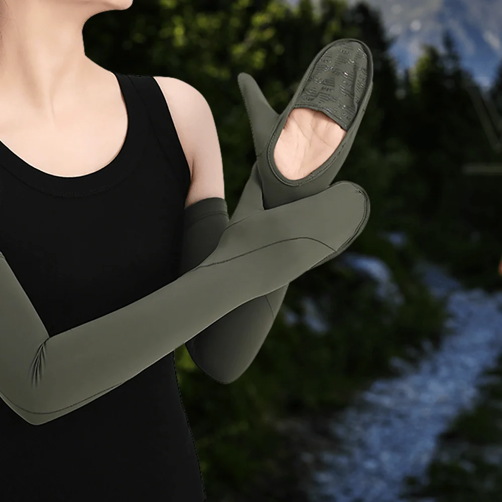Hand-Covering UV Cycling Arm Sleeves - Imagen 4
