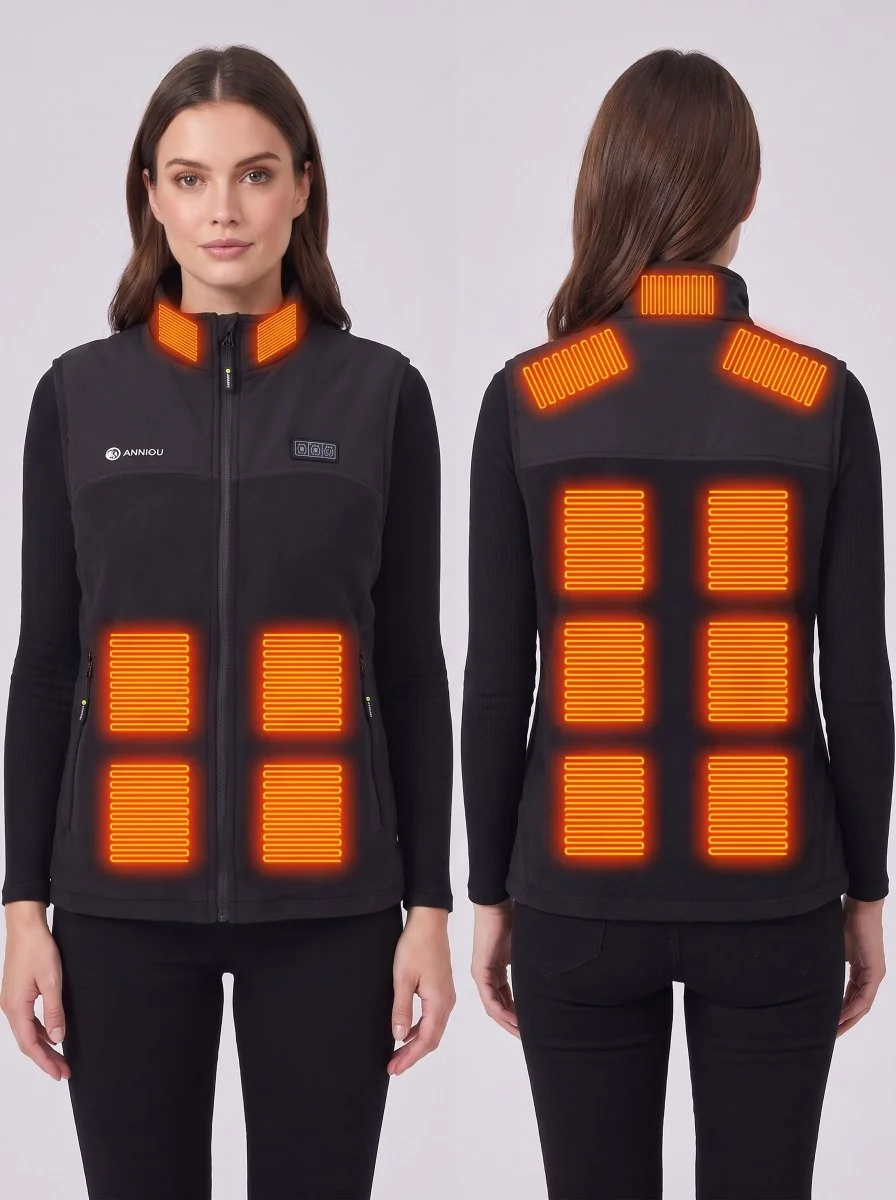 Women's Heated Fleece Vest - Imagen 6