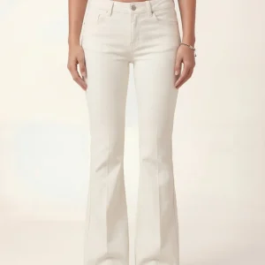 Vaqueros Amara Flare Denim - Vainilla