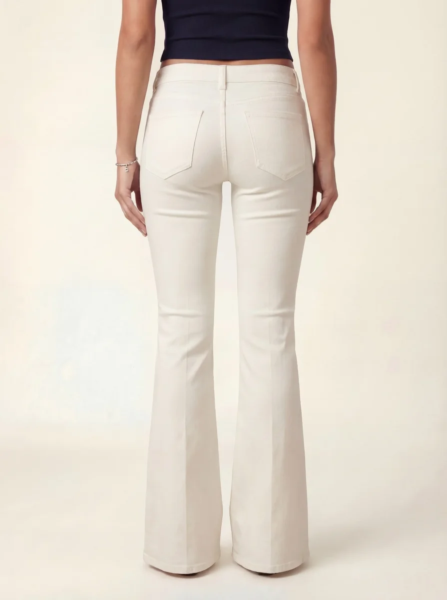 Vaqueros Amara Flare Denim - Vainilla - Imagen 3