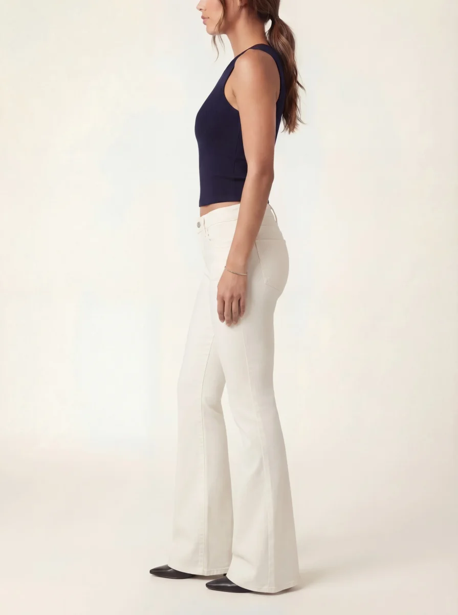 Vaqueros Amara Flare Denim - Vainilla - Imagen 4